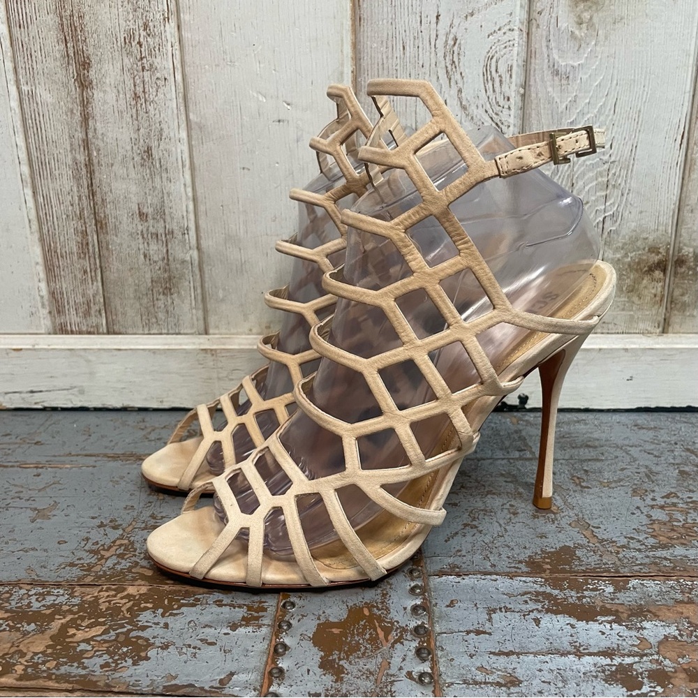 SCHUTZ Juliana Caged Stiletto Heels